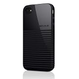 BELKIN iPhone 4G 専用TPU ソフトシェルケース (TPU、ポリカーボネート素材使用) シールドフュージョン パールブラック F8Z637qe154