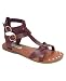 Steve Madden Women's Broose Gladiator Sandal,Black Leather,7.5 M US