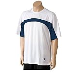 balle de Match Stomp Tennis Crew Shirt - White/Navy - M05004-WNV