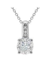 Quattour for Amoro Diamond Necklace in 18kt White Gold