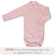 giggle Better Basics Long-Sleeve Baby Bodysuit, Organic Cotton - Pink