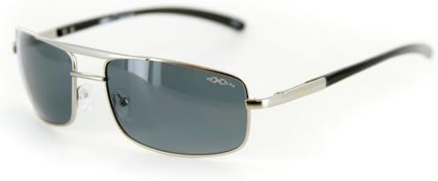 "Oxen 91026" Slim Polarized Sunglasses (Chrome w/ Smoke Lens)