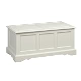 Carolina Cottage Camden Hardwood Blanket Chest, Antique Parchment