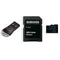 Samsung 32GB Class 10 MicroSDHC High Speed Memory Card with SD Adapter and SanDisk MobileMate USB Reader