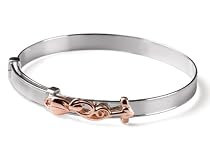 Clogau Gold Silver & Rose Gold Expandable Tree of Life Diamond Baby Bangle