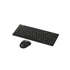 iBUFFALO 無線キーボード 2.4GHz USB パンタグラフ ブラック マウスセット BSKBW06BK