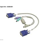 Compaq VGA Video/PS2 Keyboard-Mouse KVM Remote Switch Cable Kit - New - 233805-001