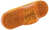 Roadpro RP6164AL Amber 6-1/2" x 2-1/4" Mid-Trailer Sealed Light with 3-Prong Connector