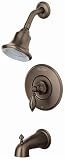 Price Pfister 808E0BZ Catalina Single-Handle Tub and Shower Faucet, Oil Rubbed Bronze