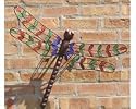 Metal And Stained Glass Dragonfly