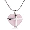Esprit Damen-Kette CROSS MY HEART 42 CM S.ESNL90535C43
