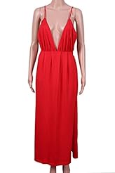 Sexy V-neck Spring Summer Slit Backless Open-Back Club Dress/Party Dress 