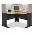 Corner Desk In Beech Finish By Bush Furniture