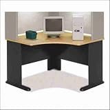 Corner Desk In Beech Finish By Bush Furniture