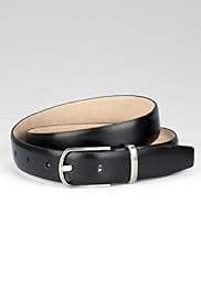 Autograph Leather Oval Buckle Belt