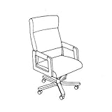 IMAGE OF Classic Series Executive Ergo Chair with High Back Finish: Natural, Material: Transport Green Fabric