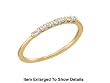 Cute Yellow Gold Petite Genuine Diamond Promise / Wedding Ring