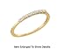 Jewelry : Cute Yellow Gold Petite Genuine Diamond Promise / Wedding Ring