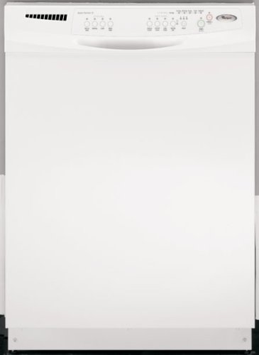 Whirlpool DU1100XTPQ 24" Built-In Dishwasher with 4 Automatic Cycles, 14 Place Setting Capacity & High Temp Wash: White on White