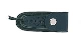 FURY Black Leather Sheath (Fits most 3.5 - 4-Inch Folding Knives)