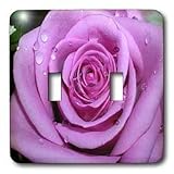 Flowers - Purple Rose - Light Switch Covers - double toggle switch
