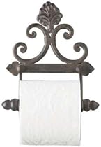 Fleur de Lis Iron TOILET Paper HOLDER Bathroom decor NU