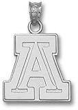 Arizona Wildcats Solid Sterling Silver ''A'' 5/8'' Pendant