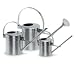 Outdoor Living : Watering Can - Stainless Steel (stainless steel) (13.26"H x 4.68"W x 4.68"D)