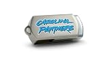 Centon Carolina Panthers Edition NFL DataStick Twist 8 GB USB 2.0 Flash Drive DSTF8GB-CAR