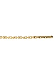 CleverEves 14Kt Yellow Gold Solid Link 6.2mm Bracelet