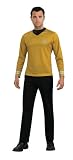  : Rubies Men's Star Trek Movie Shirt, Gold, Large