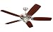 Monte Carlo Colony, 52-Inch 5-Blade Ceiling Fan, Brushed Steel Motor Finish and Mahogany Blades, 5CO52BS