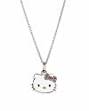 Hello Kitty Sterling Silver "Just Kitty" Pink Tourmaline & Diamond Accent Pendant, 18"