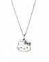 Hello Kitty "Just Kitty" Diamond Accent Sterling Silver Pendant, 18"