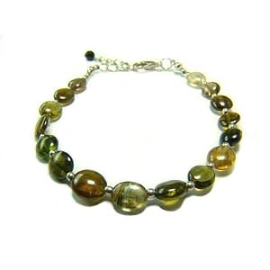 Green Tourmaline Gemstone Bracelet by