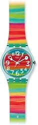 Swatch Women's GS124 Quartz Rainbow Dial Plastic Watch