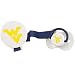 West Virginia Mountaineers Silicone Nipple Pacifier with Clip