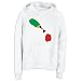 All Products : Hoodie Womens White " Saint Kitts And Nevis - Country Map Color Simple" Countries