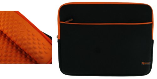 rooCASE Super Bubble Neoprene (Orange / Black) Sleeve Case for Apple MacBook Pro MD313LL/A MD314LL/A MC700LL/A MC724LL/A 13.3-Inch Laptop