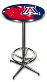 Arizona Chrome Pub Table 40 High 30 Diameter - NCAA Team