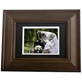 Tao Electronics Beveled Mahogany Wood Digital Photo Frame