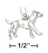 Sterling Silver 3d Antiqued Jack Russell Terrier Dog Charm