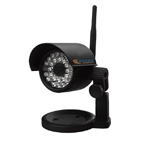 Sharx SCX2206AC NightStar 2.4 GHz Wireless Weatherproof Indoor Outdoor Security Camera Kit with Audio and high performance Night Vision