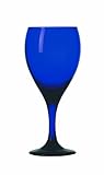 Libbey Premiere Cobalt Blue 12-Ounce Teardrop Wine Glass, Set of 12