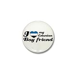 I love my Estonian Boyfriend Estonia Mini Button by CafePress