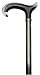 walking cane-soft touch -black. This walking stick cane has a wide derby handle good disigned specially for men. This walking aid has a metallic anthracite hardwood shaft. This wooden cane has a weight capacity of 250 pounds