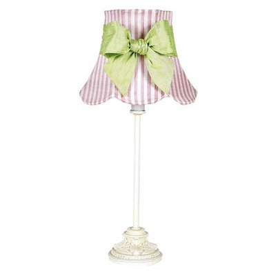 Leaf Scroll Table Lamp in White