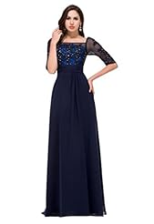 Square Neck Elbow Length Sleeves Cocktail Floor Length  Chiffon/Satin/Tulle Lace Applique Sheer Wrap Sequined  Ball Gown Evening Dress 