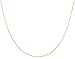14k Rose Gold 1mm Rope Chain Necklace, 18