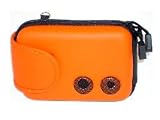 Ipod MP3 portable speaker Bag - shoulder strap - blue / orange - orange